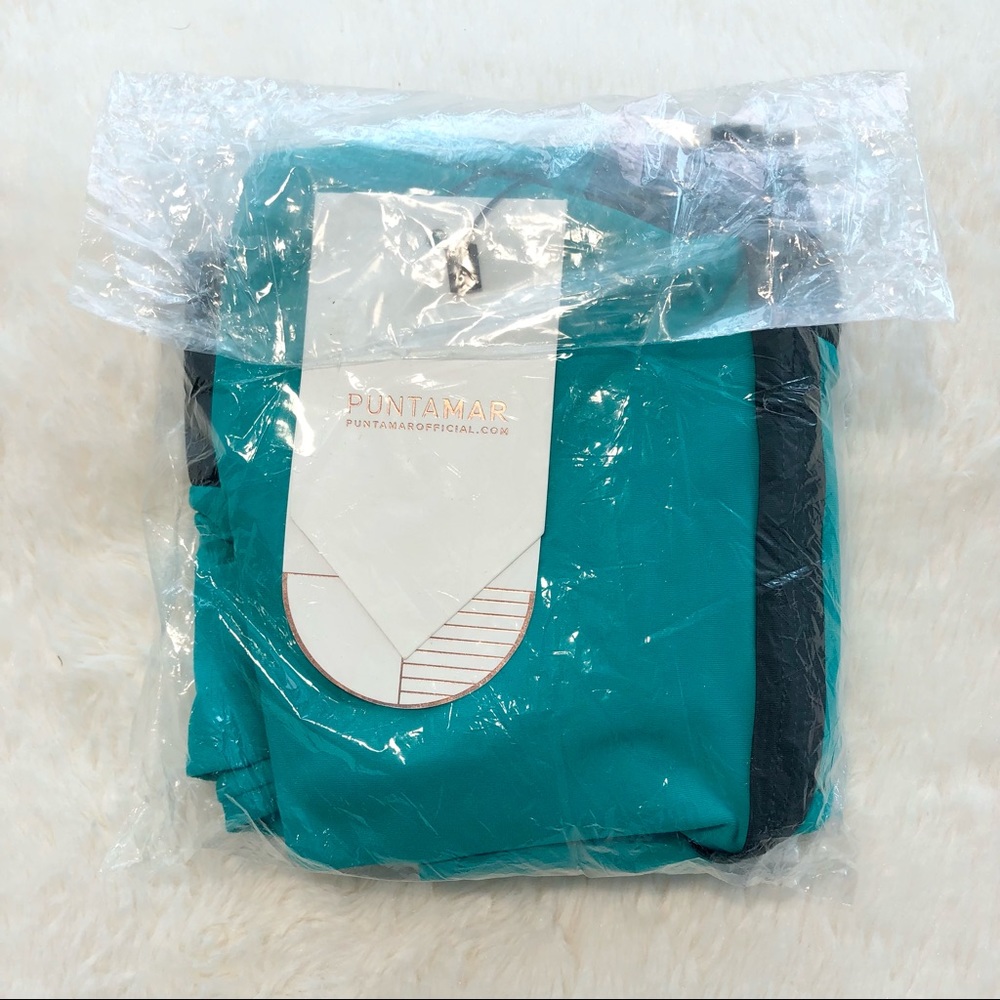 NEW Puntamar Toria Peacock Teal Green One Piece Luxury Swimsuit Colombia Unique - Picture 4 of 5